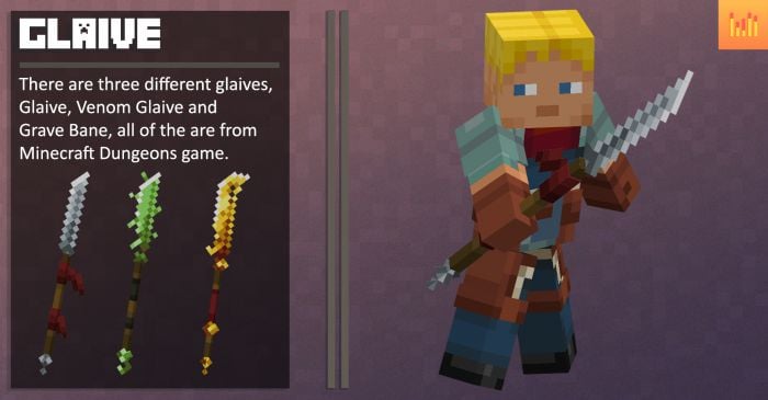 Custom 3D Trident Texture Pack (26.x, 1.19) for MCPE/Bedrock Edition — screenshot 4