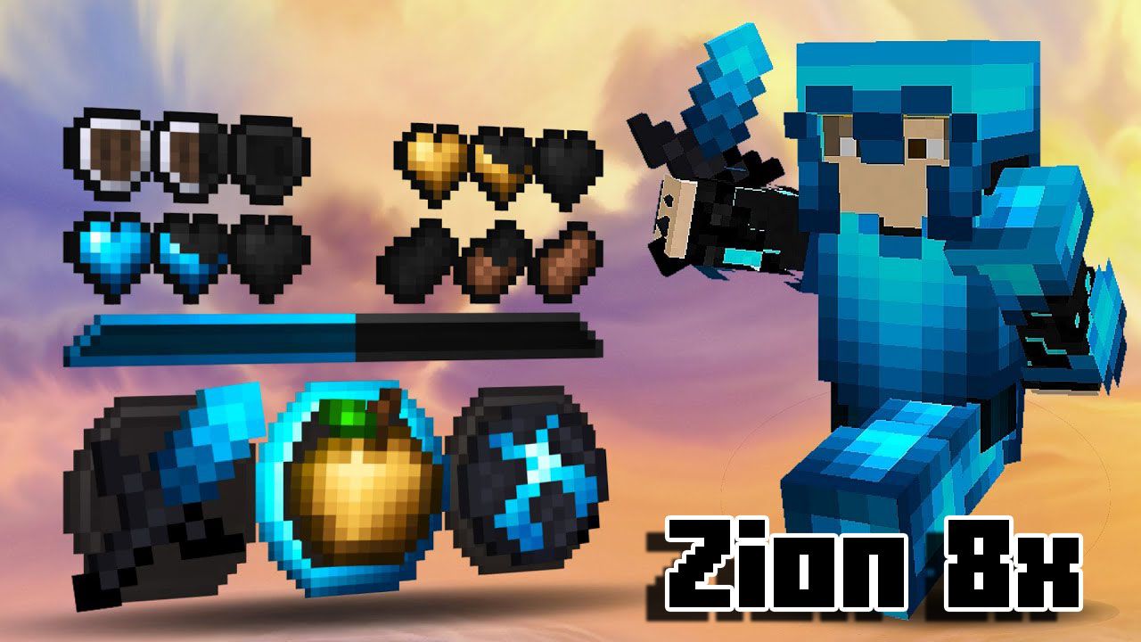 Zion 8x Pack (1.21.5) – Java/Bedrock PvP Texture Pack