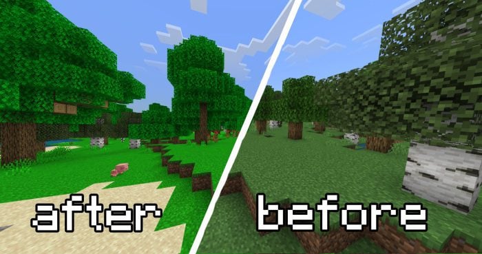 Saturated Nature Texture Pack (1.19) – MCPE/Bedrock — screenshot 1