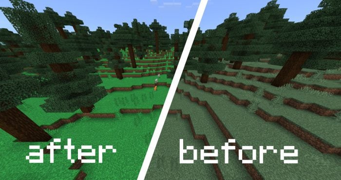 Saturated Nature Texture Pack (1.19) – MCPE/Bedrock — screenshot 4
