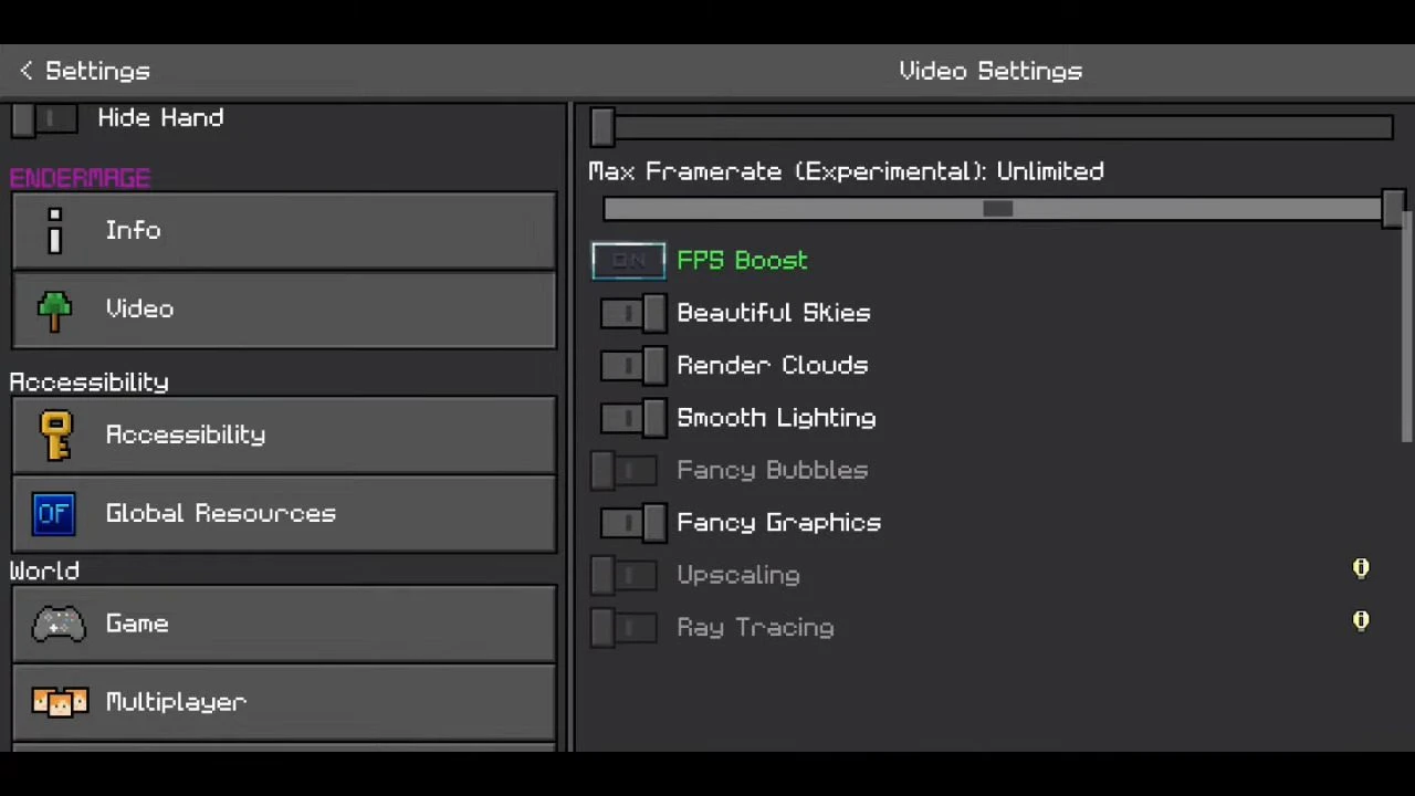 Optifine Endermage (1.19) – Lag Free for MCPE/Bedrock — screenshot 2