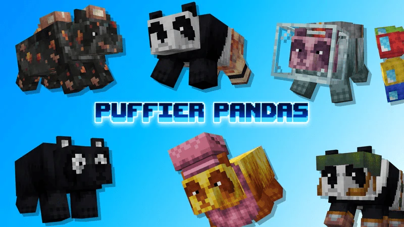 Puffier Pandas Texture Pack (1.19) – MCPE/Bedrock