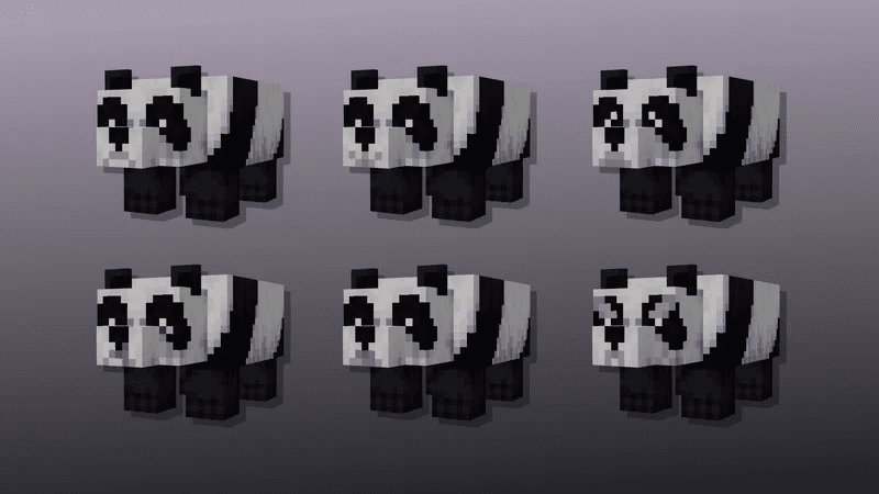 Puffier Pandas Texture Pack (1.19) – MCPE/Bedrock — screenshot 1