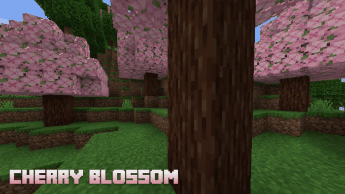 Cherry Blossom Texture Pack (1.19) – MCPE/Bedrock — screenshot 2