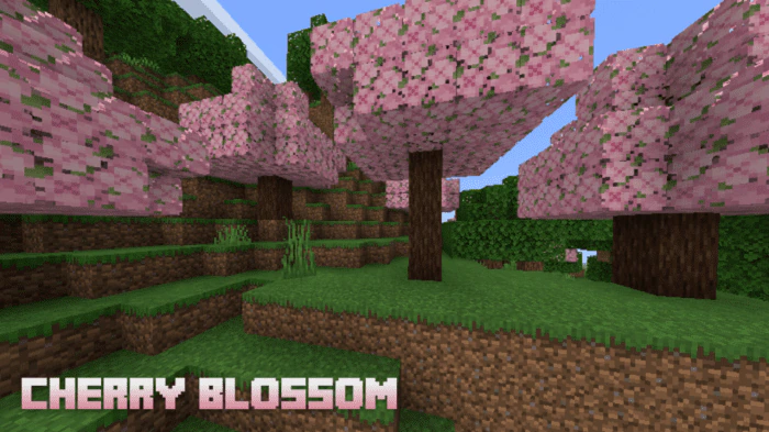 Cherry Blossom Texture Pack (1.19) – MCPE/Bedrock — screenshot 3