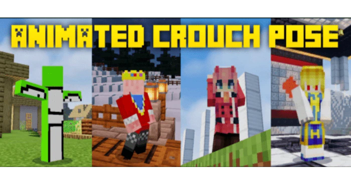 Animated Crouch Texture Pack (1.19) – MCPE/Bedrock