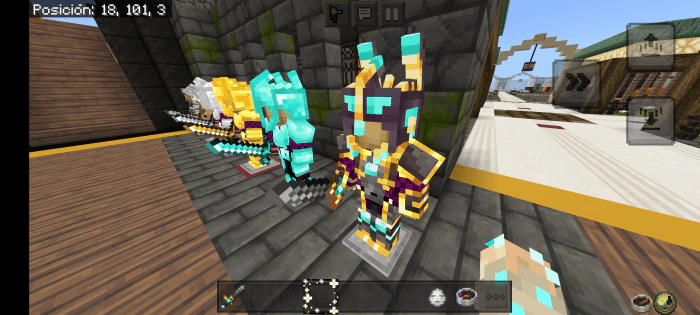 Fantasy Knight 3D Armor & Helmets Pack (26.x, 1.19) – MCPE/Bedrock — screenshot 1