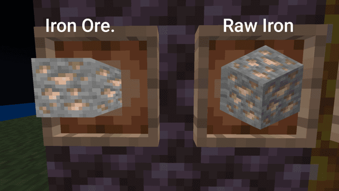 Better Raw Ores Texture Pack (1.19) – MCPE/Bedrock — screenshot 1
