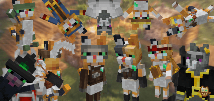 We Don't Scratch Texture Pack (1.19) – Cat Illagers — screenshot 1
