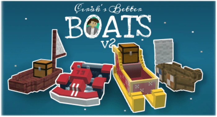 Çırak's Better Boats Texture Pack (1.19) – MCPE/Bedrock