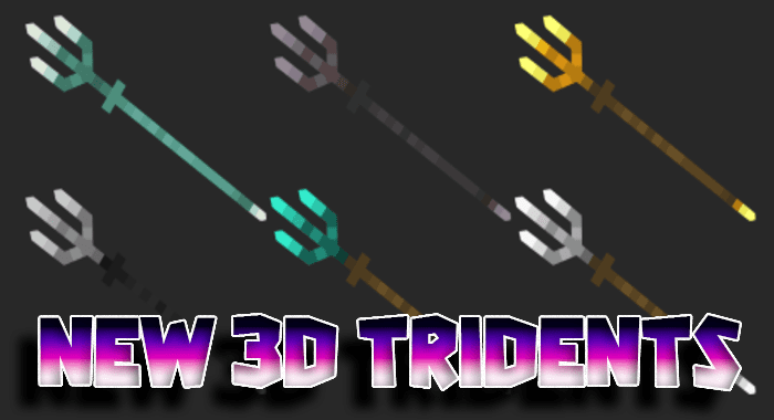 New 3D Tridents Texture Pack (1.19) – MCPE/Bedrock