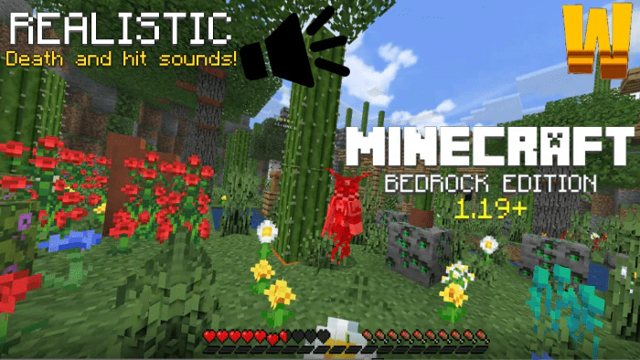 Realistic Death & Hit Sounds Resource Pack (1.19) – MCPE/Bedrock