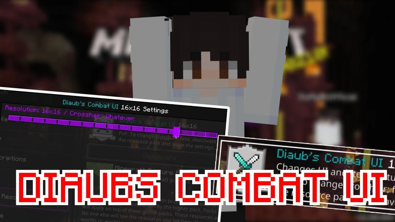 Combat UI Pack (1.19) – MCPE/Bedrock