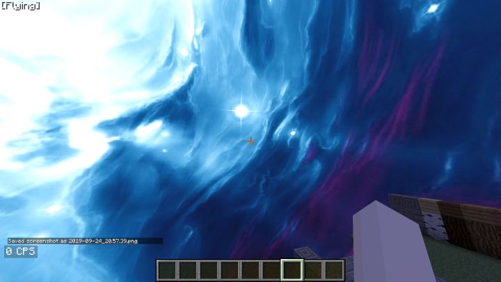 Red & Blue Night Texture Pack (1.19) – MCPE/Bedrock Custom Sky — screenshot 3