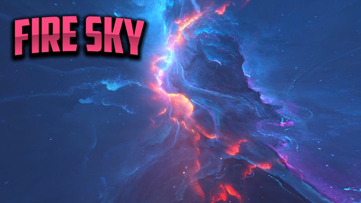Fire Night Texture Pack (1.19) – MCPE/Bedrock Custom Sky