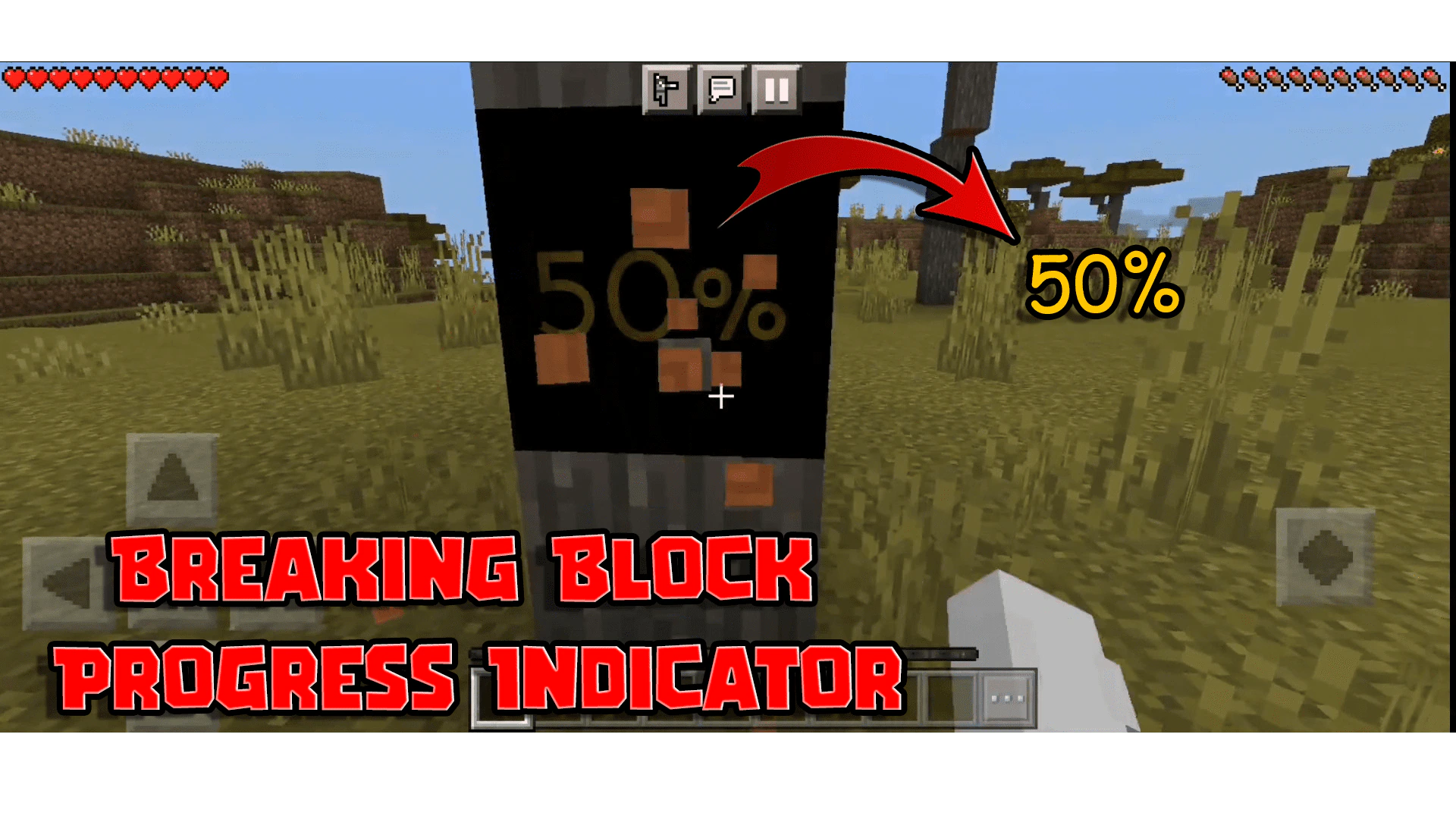 Breaking Block Progress Indicator Texture Pack (1.19) – MCPE/Bedrock