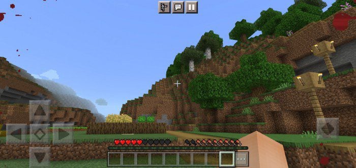 Screen Effect Blood Texture Pack (1.19) – MCPE/Bedrock — screenshot 2