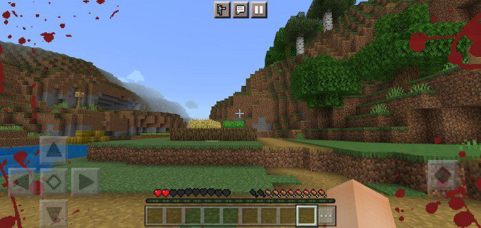 Screen Effect Blood Texture Pack (1.19) – MCPE/Bedrock — screenshot 5