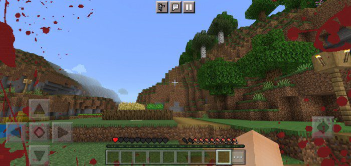 Screen Effect Blood Texture Pack (1.19) – MCPE/Bedrock — screenshot 6