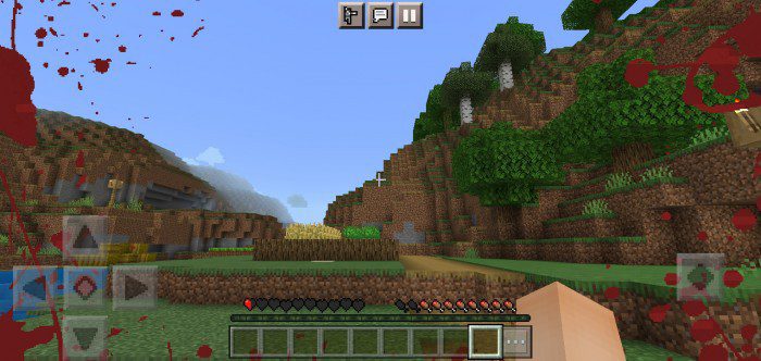 Screen Effect Blood Texture Pack (1.19) – MCPE/Bedrock — screenshot 7