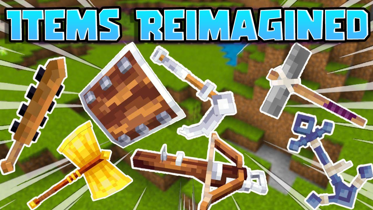 Items Reimagined Texture Pack (1.19) – MCPE/Bedrock