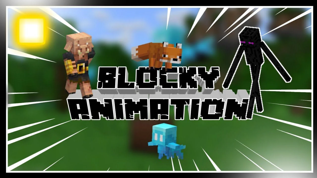 Blocky Animation Texture Pack (1.19) – MCPE/Bedrock