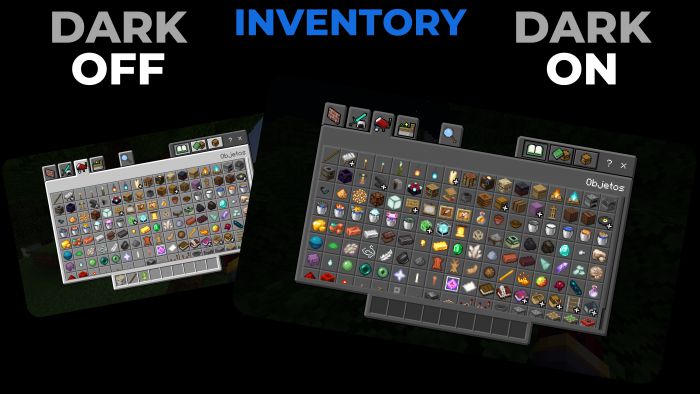 Dark Mode UI Texture Pack (1.19) – MCPE/Bedrock — screenshot 2