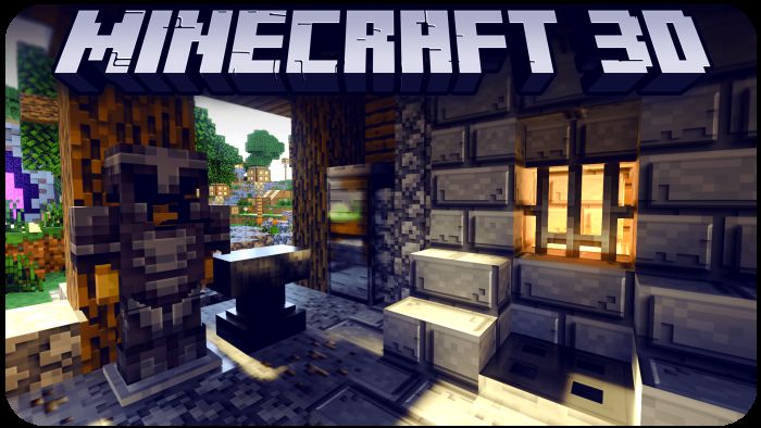 Minecraft 3D Pack (1.19, 1.18) – Realistic RTX Pack for MCPE/Bedrock