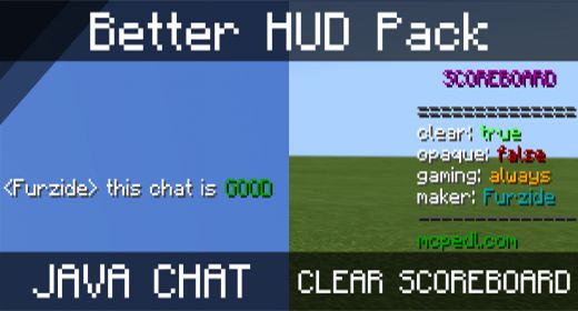 Better HUD Pack (1.19) – MCPE/Bedrock