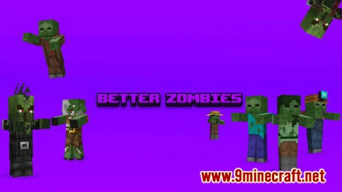 Better Zombies Texture Pack (1.19) for Minecraft PE/Bedrock — screenshot 1