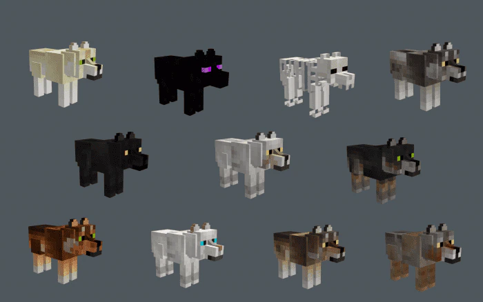 Another Better Wolves Texture Pack (1.19) – MCPE/Bedrock — screenshot 1