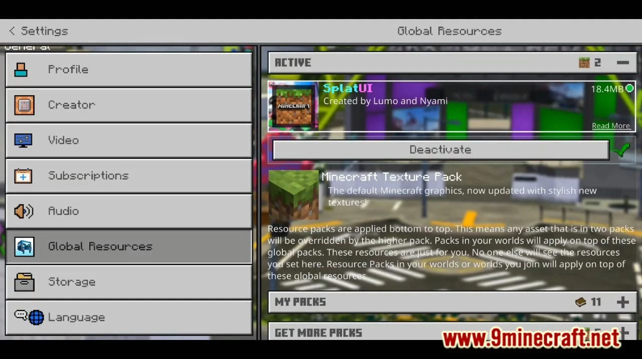 Splatoon UI Pack (1.19) – Splatoon in MCPE/Bedrock — screenshot 2