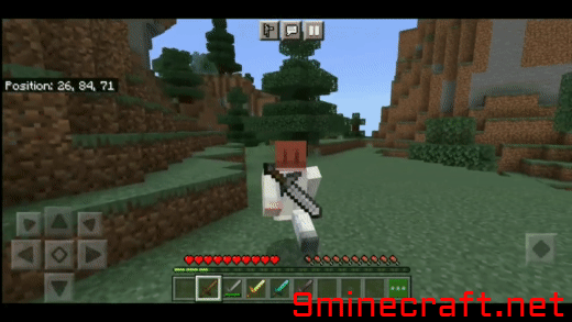 Item On Back Texture Pack (26.x, 1.19) – MCPE/Bedrock Back Tools — screenshot 2