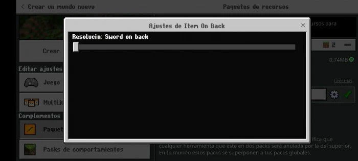 Item On Back Texture Pack (26.x, 1.19) – MCPE/Bedrock Back Tools — screenshot 3