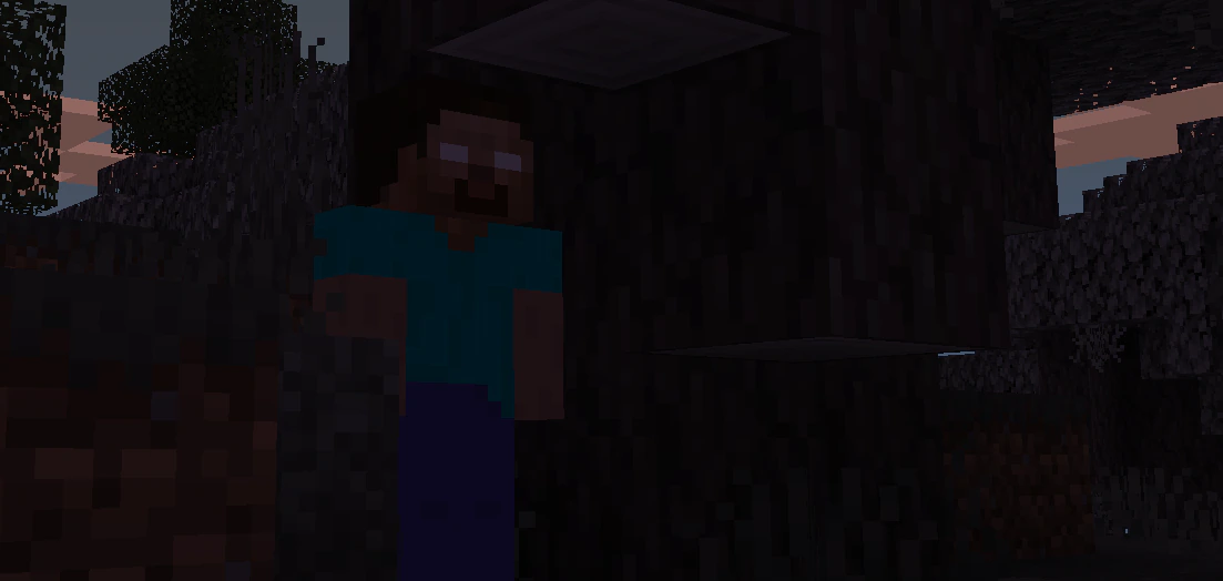 Herobrine Is Here? Texture Pack (26.x, 1.21) – MCPE/Bedrock — screenshot 1