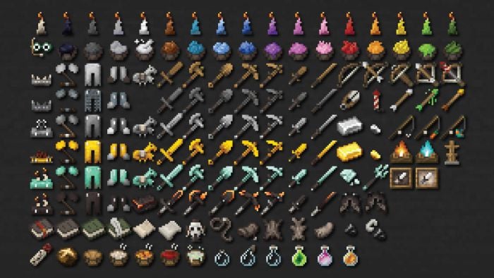 Grimdark Battlepack Texture Pack (1.19, 1.18) – MCPE/Bedrock — screenshot 1