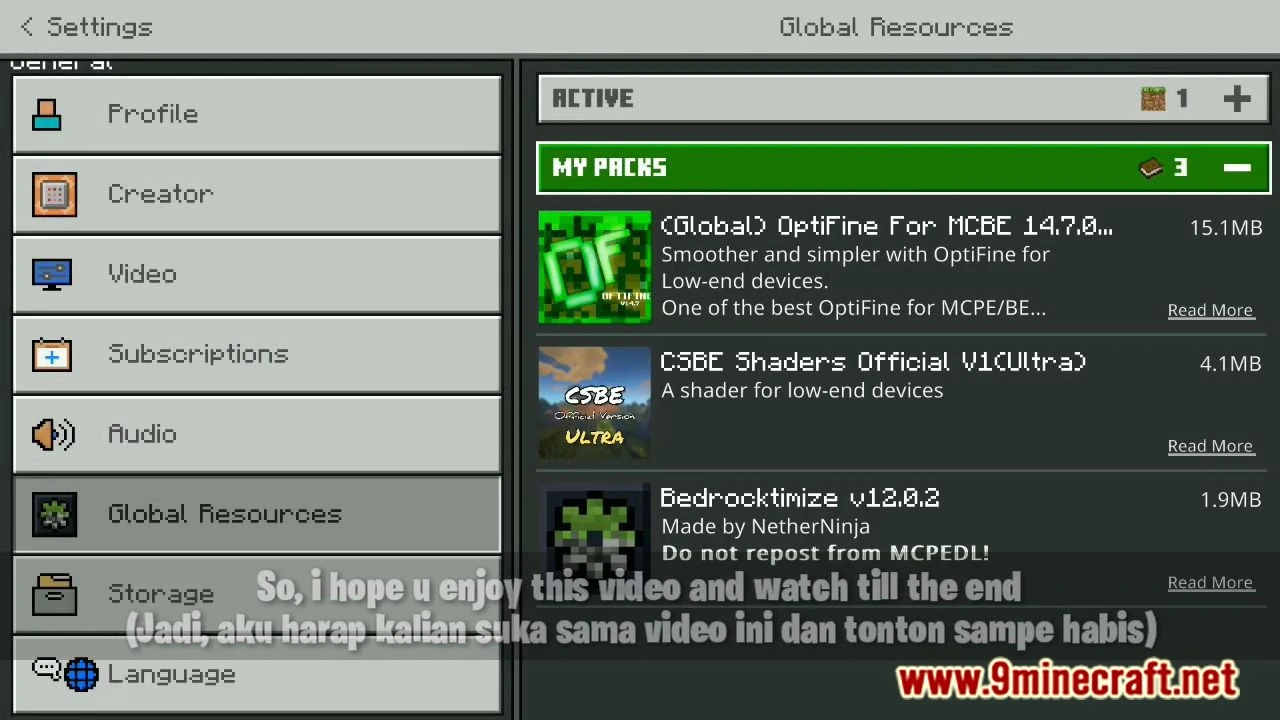 OptiFine BE V14.7 (1.19, 1.18) – Max Optimization, Low Texture, Quick Loot — screenshot 1