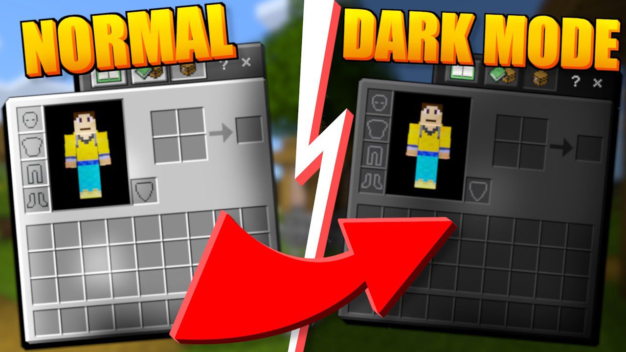 Dark Mode (1.19, 1.18) – Texture Pack for MCPE