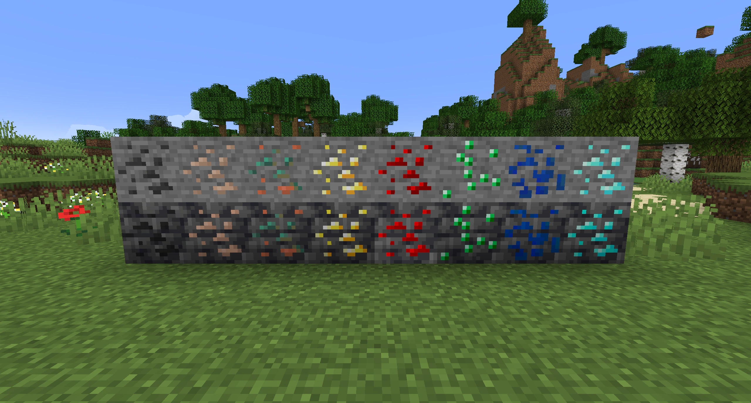 Old Ores Texture Pack (1.21, 1.20) – MCPE/Bedrock — screenshot 1