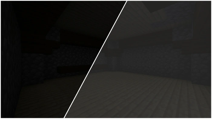 Night Vision (Gamma) Texture Pack (1.26+) – Full Bright for RenderDragon — screenshot 1