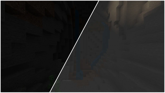 Night Vision (Gamma) Texture Pack (1.26+) – Full Bright for RenderDragon — screenshot 2