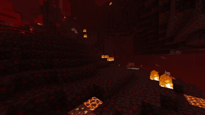 Scary Nether Texture Pack (1.21, 1.20) – MCPE/Bedrock — screenshot 1