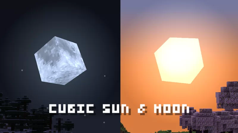 Cubic Sun And Moon Pack (26.x, 1.21) – MCPE/Bedrock — screenshot 2