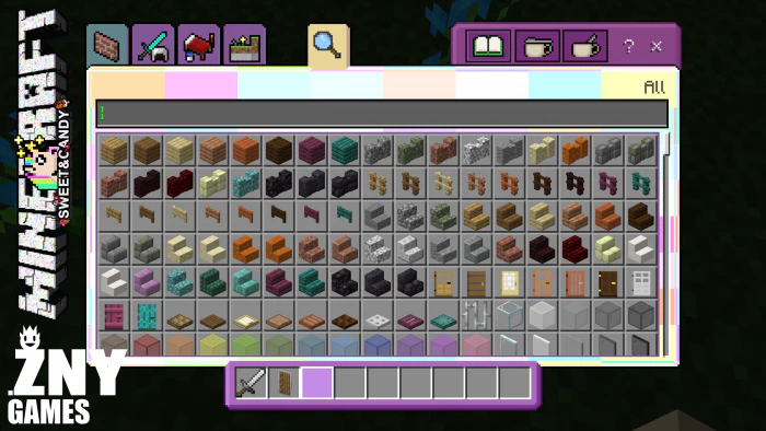 Sweet and Candy GUI Pack (26.x, 1.21) – MCPE/Bedrock — screenshot 5