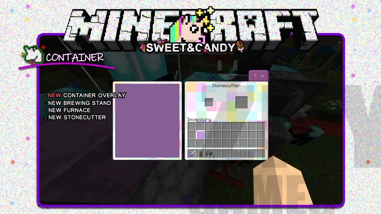Sweet and Candy GUI Pack (26.x, 1.21) – MCPE/Bedrock — screenshot 6