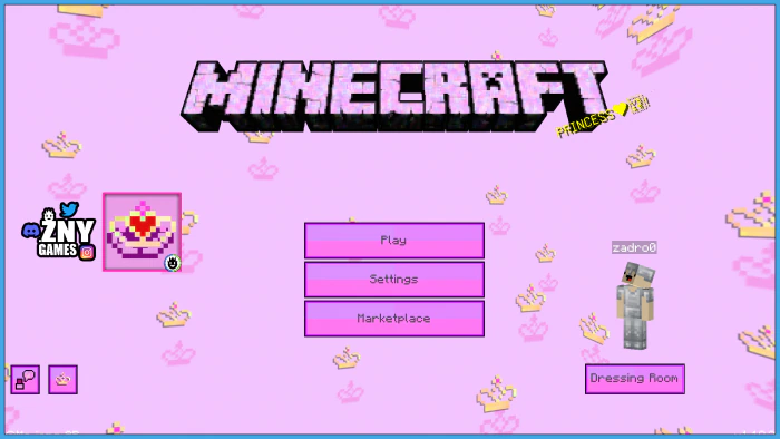 Princess GUI Pack (26.x, 1.21) – MCPE/Bedrock — screenshot 4