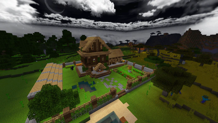 Minecraft Starter House Map (26.x, 1.21) – MCPE/Bedrock — screenshot 1