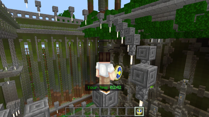 Temple Puzzles & Parkour Map (1.20) – MCPE/Bedrock Mod — screenshot 6