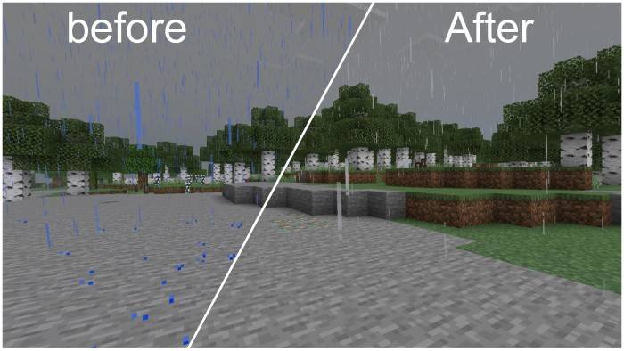Better Rain Shader (1.26+) – MCPE/Bedrock — screenshot 2