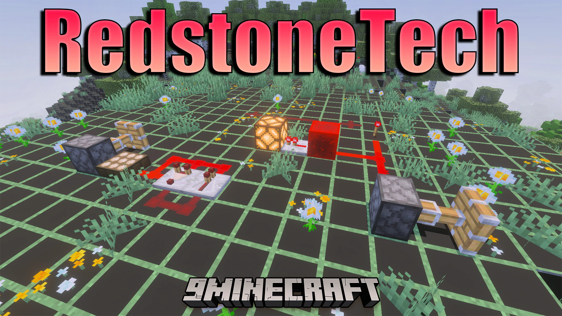 RedstoneTech Shader (1.26+) – Redstone Signal Numbers And Glowing Ores
